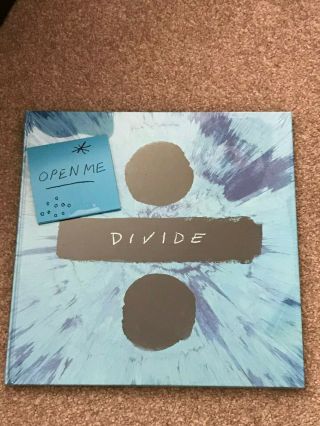 Ed Sheeran Divide ÷ Deluxe Limited Edition Box Set Blue Vinyl Record