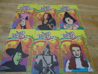 150 Elaut Wizard Of Oz Arcade Game Trading Cards 6 Character Cards