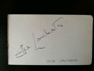 Elsa Lancaster - Signed - Bride Of Frankenstein - Actress - Film - Autograph
