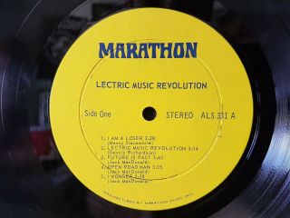 LECTRIC MUSIC REVOLUTION - Self Titled LP - RARE 1st Press yellow label ALS 331 3