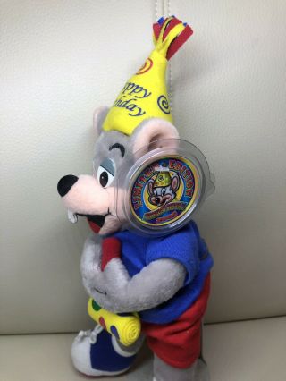 2005 Chuck E Cheese Limited Edition 12” Happy Birthday Plush With Tags 3