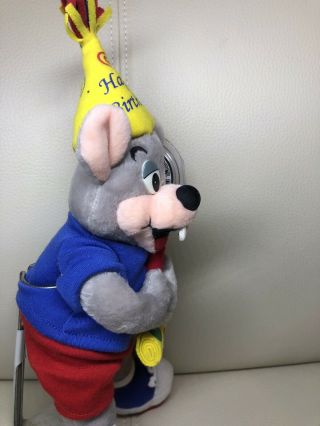 2005 Chuck E Cheese Limited Edition 12” Happy Birthday Plush With Tags 4