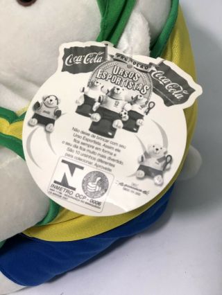 SPORT SWIMMING COCA COLA COKE POLAR BEAR PLUSH OLYMPIC GAMES 1996 USA - BRAZIL 4
