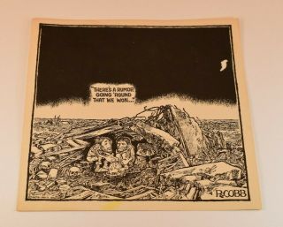 Rare 1967 Ron Cobb 7 X 7 Inch Print - Political - War Cartoon -