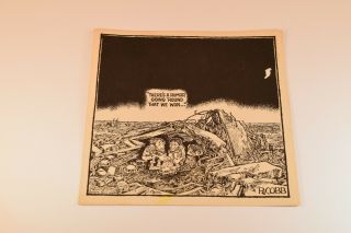 Rare 1967 RON COBB 7 x 7 Inch Print - Political - War Cartoon - 3