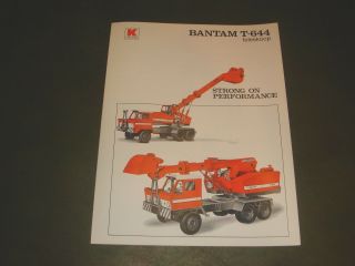 Koehring Bantam T - 644 Teleskoop Dealers Sales Brochure Pamphlet