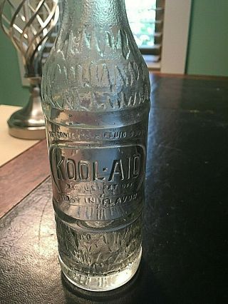 Absolute Kool - Aid Art Deco,  Embossed Soda Bottle 1940 On Baseww