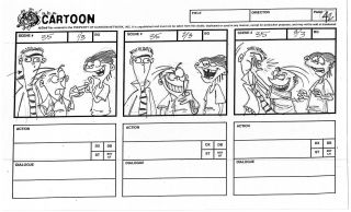 RARE - Ed,  Edd n Eddy Storyboards (5) Hand Drawn 5