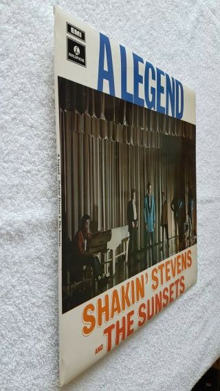 SHAKIN ' STEVENS & THE SUNSETS ' A LEGEND ' UK 1970 PARLOPHONE LP ORIG.  ED1 SLEEVE 3