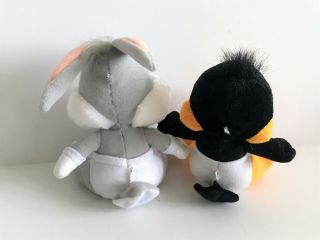 Baby Looney Tunes Bugs Bunny & Daffy Duffy Plush Stuffed Animals Toys 2