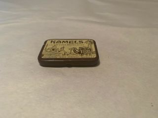 Antique Kamels Condom Tin W/ 3 Latex Prophylactics 6