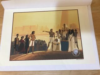 Vintage Dreamworks Movie The Prince Of Egypt 1998 Limited Edition Lithograph 5