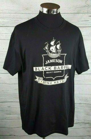 Jameson Irish Whiskey T - Shirt Triple Distiller Sine Metu Size L Black