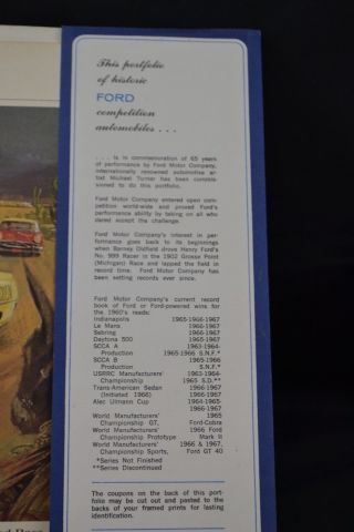 Michael Turner 1967 Ford Motor Co Portfolio Historic Competiiton Auto Mark IV 6