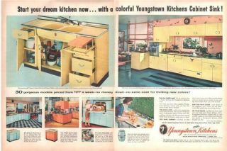 1952 Youngstown Print Ad Vintage 1950 