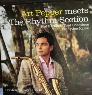 Art Pepper Meets The Rhythm Section,  With Red Garland,  Mono 1957 Vg,