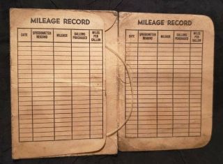 Vintage GILMORE RED LION GASOLINE - It Stretches GAS Mileage Record - oil 2
