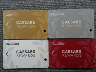 Set 4 & Seven Stars Player Slot Casino Cards Total Rewards Caesars No Name