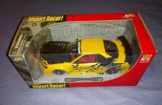 Import Racer Skyline Gtr R34 Yellow 1:24 Scale Die Cast Metal Car Jada Toys