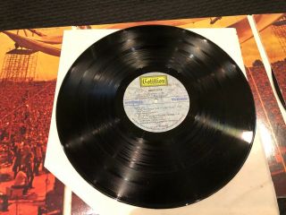 WOODSTOCK 1970 3 LP SET JIMI HENDRIX THE WHO CSN&Y COTILLION SD3 - 500 VG 7