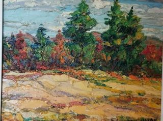 Vintage Canadian Painting Signed Listed Canadian Artist 1