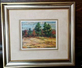 VINTAGE CANADIAN PAINTING SIGNED LISTED CANADIAN ARTIST 1 2