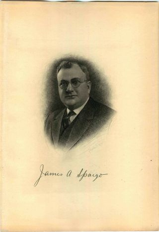 1924 James A Spargo Book Print & Bio Wire Manufacturer Rome York Oneida