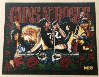Guns N’ Roses Pinball Machine Translite.  But Great Shape