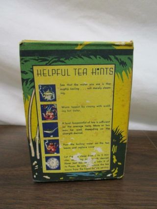 VINTAGE NOS 1960 ' s S&D COFFEE CO.  MATCHLESS TEA BOX 3