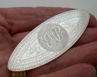 Chinese Antique Mother Pearl Monogrammed " Emp " Gaming Counter/ Chip C 1770