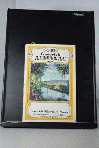 Vintage 1939 Goodrich Almanac Goodrich Silvertown Stores Wichita Ks