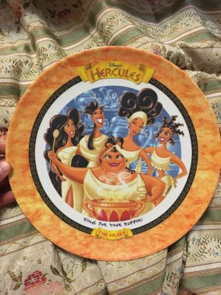 Vintage 1997 Limited Edition Disney Hercules Plates Set Of 6