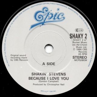 Shakin ' Stevens - Because I Love You - plus limited signature card - Shaky 2 5