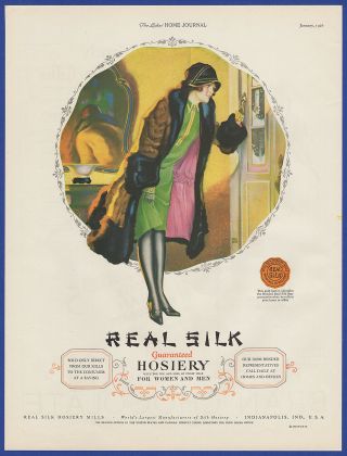 Vintage 1926 Real Silk Hosiery Women 