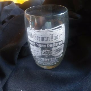 Old German Lager Beer Glass Seattle San Francisco Pre Pro