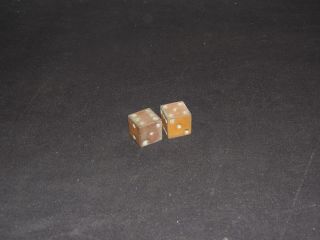 Gambling Dice Set Vintage Solid Metal Die 1 " Cubes 1/2 Lb