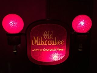 Vintage Old Milwaukee Beer Light - Up Sign