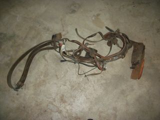 Vintage Bell Systems Lineman 3 Climbing Spikes,  2 Utility Belt Safety Straps
