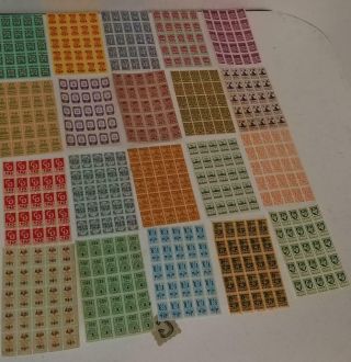 500 Vintage Savings Stamps Sample Pack 20 Sheets Of 25 Trading Stamps J