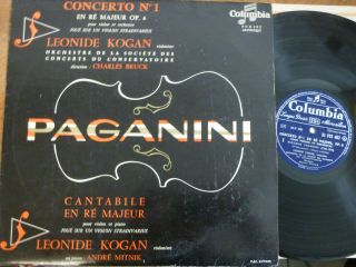 Leonid Kogan - Mitnik - Bruck / Paganini / Columbia Fcx 402