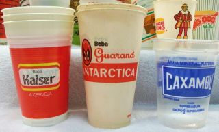 40 vintage wax coated paper drink coffee cups various restaurants Burger King, 4