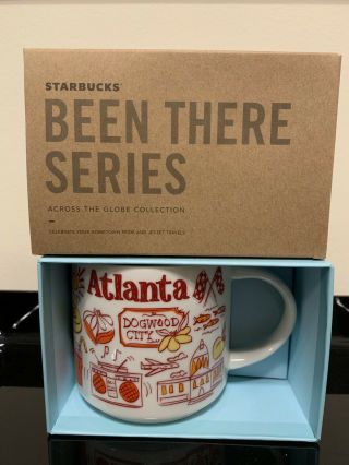 Starbucks Coffee Been There Series Mug Atlanta Cup 14 Oz Nwt & Box