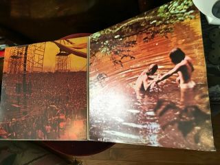 Woodstock 3 Album Set LP (vinyl 1970 Atlantic Recording Corp) Jimmy Hendrix etc. 2