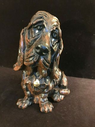 Universal Statuary Corp.  Sad Dog Basset Hound 10 1/4” High Vintage 1972