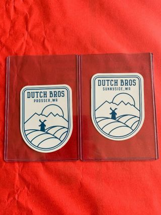 Dutch Bros Coffee Regional Stickers Suunyside And Prosser,  Wa