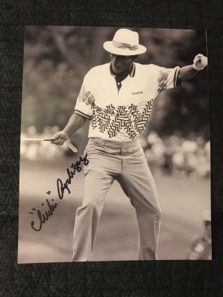 Chi Chi Rodriguez Autographed 8 X 10 Photo Golf Hof Great Autographed
