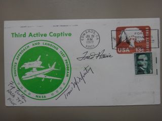 Shuttle Test Flight Signed Astronaut Cover Nasa - Fred Haise,  Fulton,  Mcmurtry
