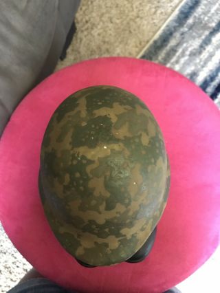 VINTAGE 1975 JIM BEAM ARMY CAMO HELMET AND COMBAT BOOTS WHISKEY BOTTLE DECANTER 4