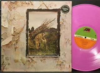 Led Zeppelin Iv Lmt.  Ed.  Colored Vinyl Uk 1978 Re Lp Nm