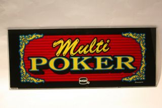 Multi Poker Igt Slot Machine Glass
